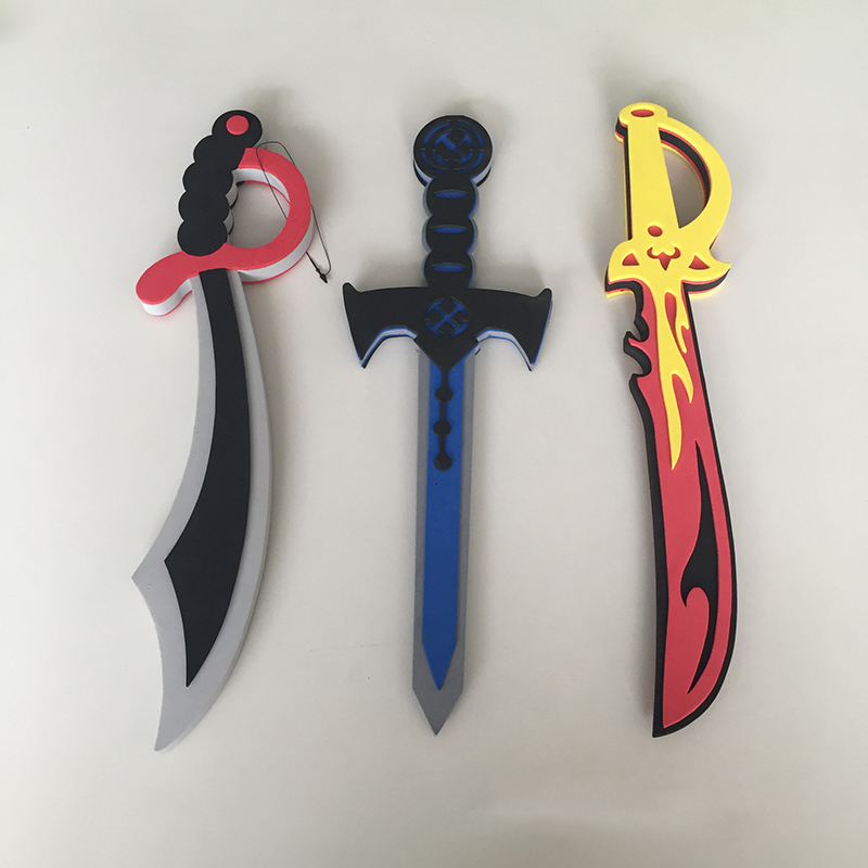 Cosplay Props Eva Foam - ดาบโจรสลัด EVA สำหรับคอสเพลย์อนิเมะ วัสดุโฟมนุ่มเป็นมิตรต่อสิ่งแวดล้อม ของเล่นเด็กชาย โล่จำลอง