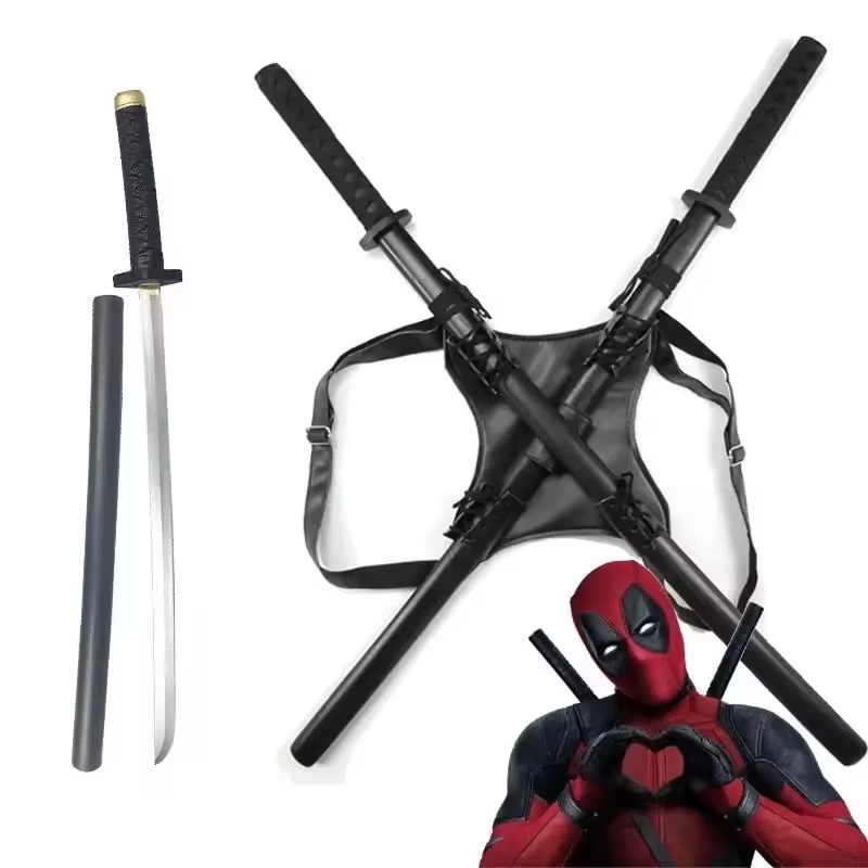 Cosplay Prop Dagger - ดาบคาตานะเดดพูลขนาด 61 ซม. รุ่นใหม่ปี 2025 ดาบพียู