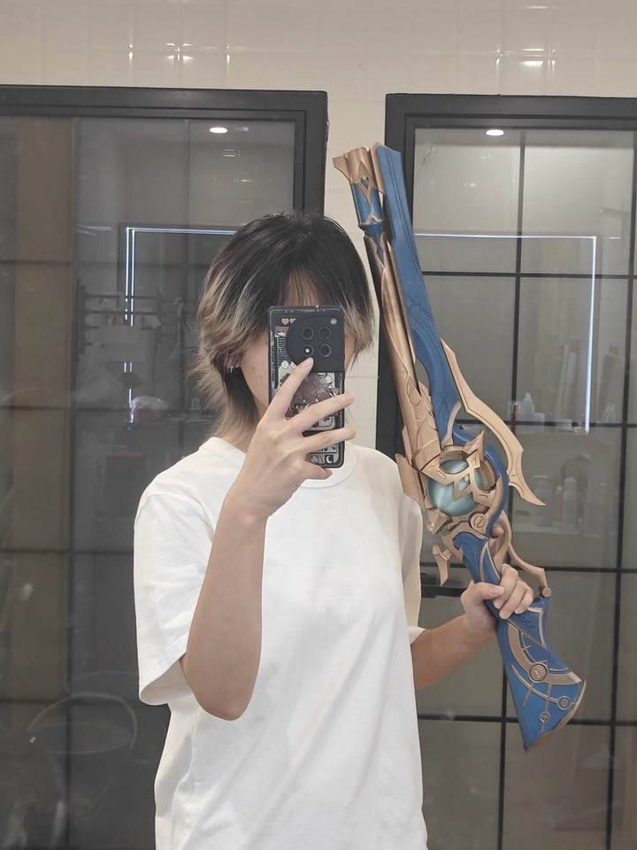 Anaxa Cosplay Prop - ปืนโมเดล Anaxagoras 80 ซม. เรืองแสง ปาร์ตี้ฮาโลวีน