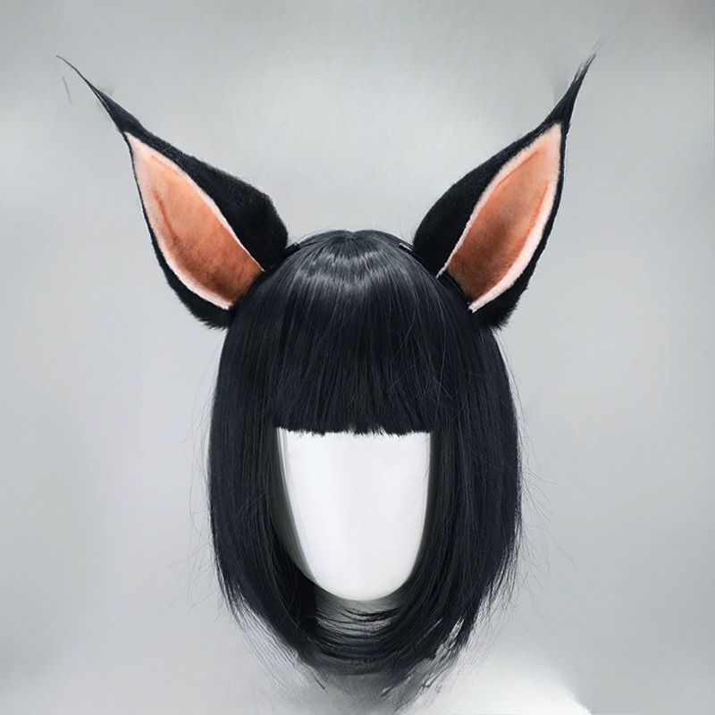 Cosplay Bat Prop - ที่คาดผมหูแมวสไตล์โกธิคโลลิต้า พร้อมปีกค้างคาวขนาดเล็ก ขนปุยสไตล์พังก์ สำหรับสาวๆ ใช้เป็นอุปกรณ์ประกอบคอสเพลย์ อนิเมะ