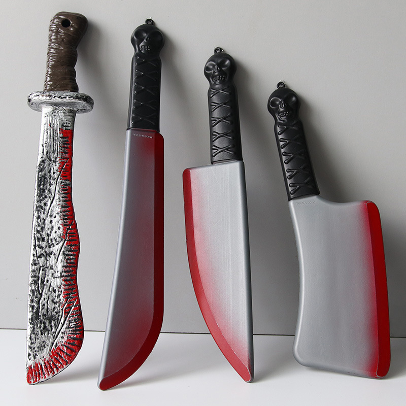 Cosplay Prop Axe - ตกแต่งด้วยขวานเลือดเหมือนจริงรูปปั้นมาชิกฮาโลวีนมีดเคียวสยองขวัญคอสเพลย์ตกแต่งแขนสำหรับบ้าน