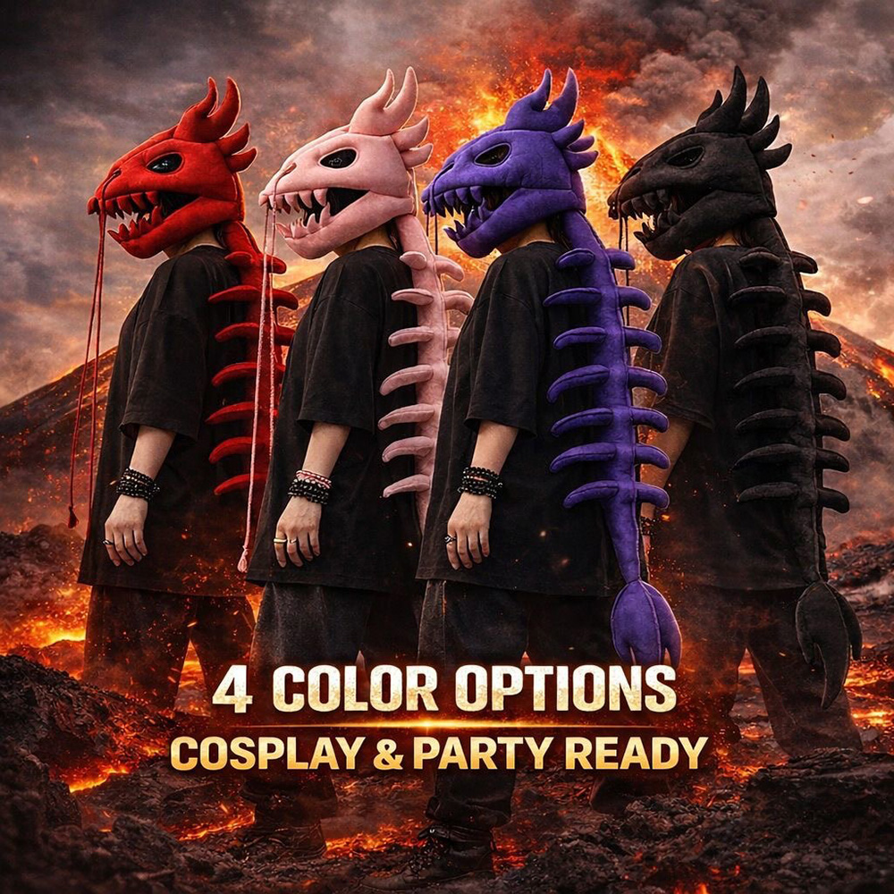 หน้ากากหัวไดโนเสาร์แบบตุ๊กตาพร - Cosplay Prop Pattern บทวิจารณ์และราคา