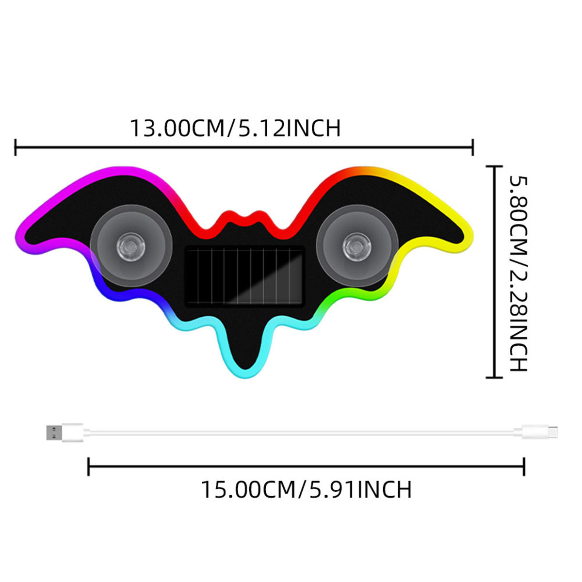 ไฟบรรยากาศรูปทรงค้างคาว RGB สำ - Cosplay Bat Prop บทวิจารณ์และราคา
