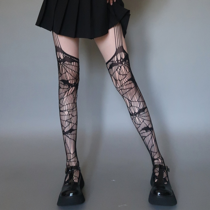 Skull Fishnet ถุงน่องผู้หญิง H - Cosplay Bat Prop บทวิจารณ์และราคา