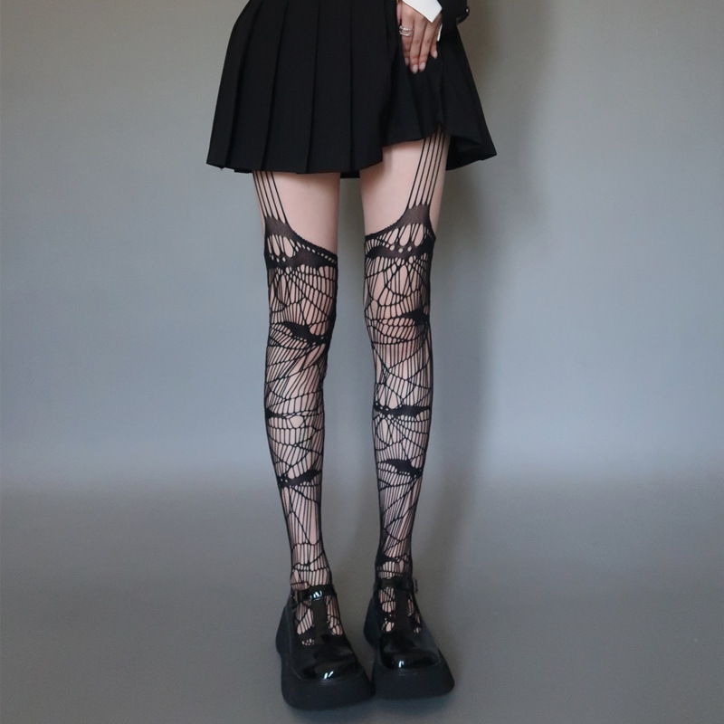 Skull Fishnet ถุงน่องผู้หญิง H - Cosplay Bat Prop บทวิจารณ์และราคา