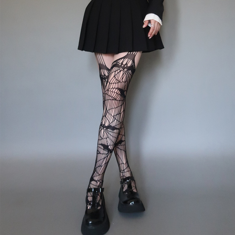 Skull Fishnet ถุงน่องผู้หญิง H - Cosplay Bat Prop บทวิจารณ์และราคา