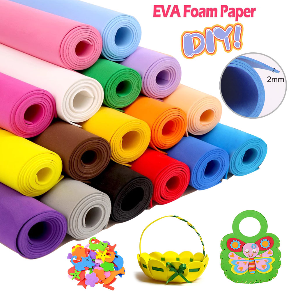 หนา 2 มม.แผ่นโฟม EVA สีสันสดใส - Cosplay Props Eva Foam บทวิจารณ์และราคา