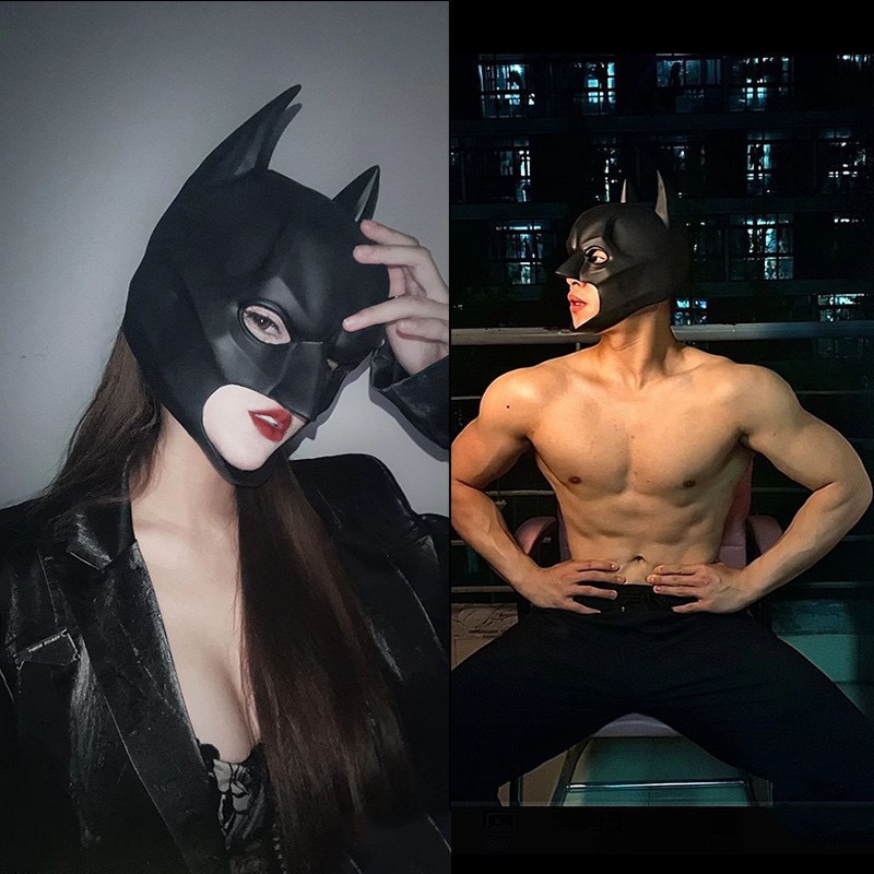 หน้ากากยางลาเท็กซ์สำหรับผู้ชาย - Cosplay Bat Prop บทวิจารณ์และราคา