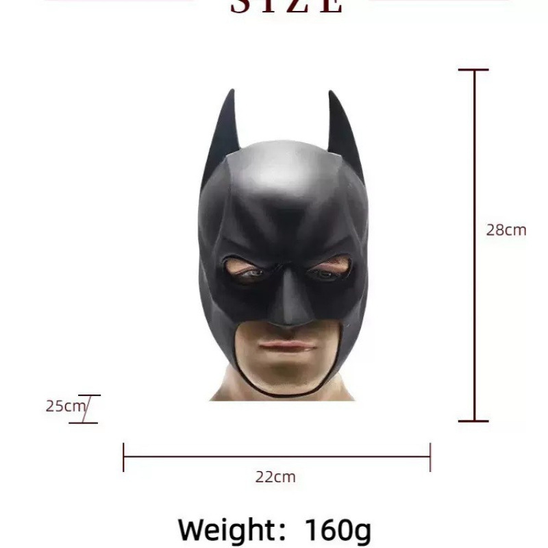 หน้ากากยางลาเท็กซ์สำหรับผู้ชาย - Cosplay Bat Prop บทวิจารณ์และราคา